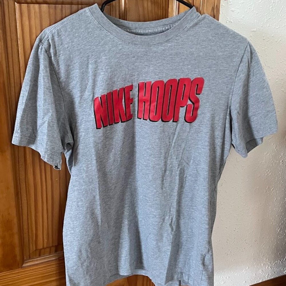 Nike Hoops T-Shirt, Gray, Men's Small
